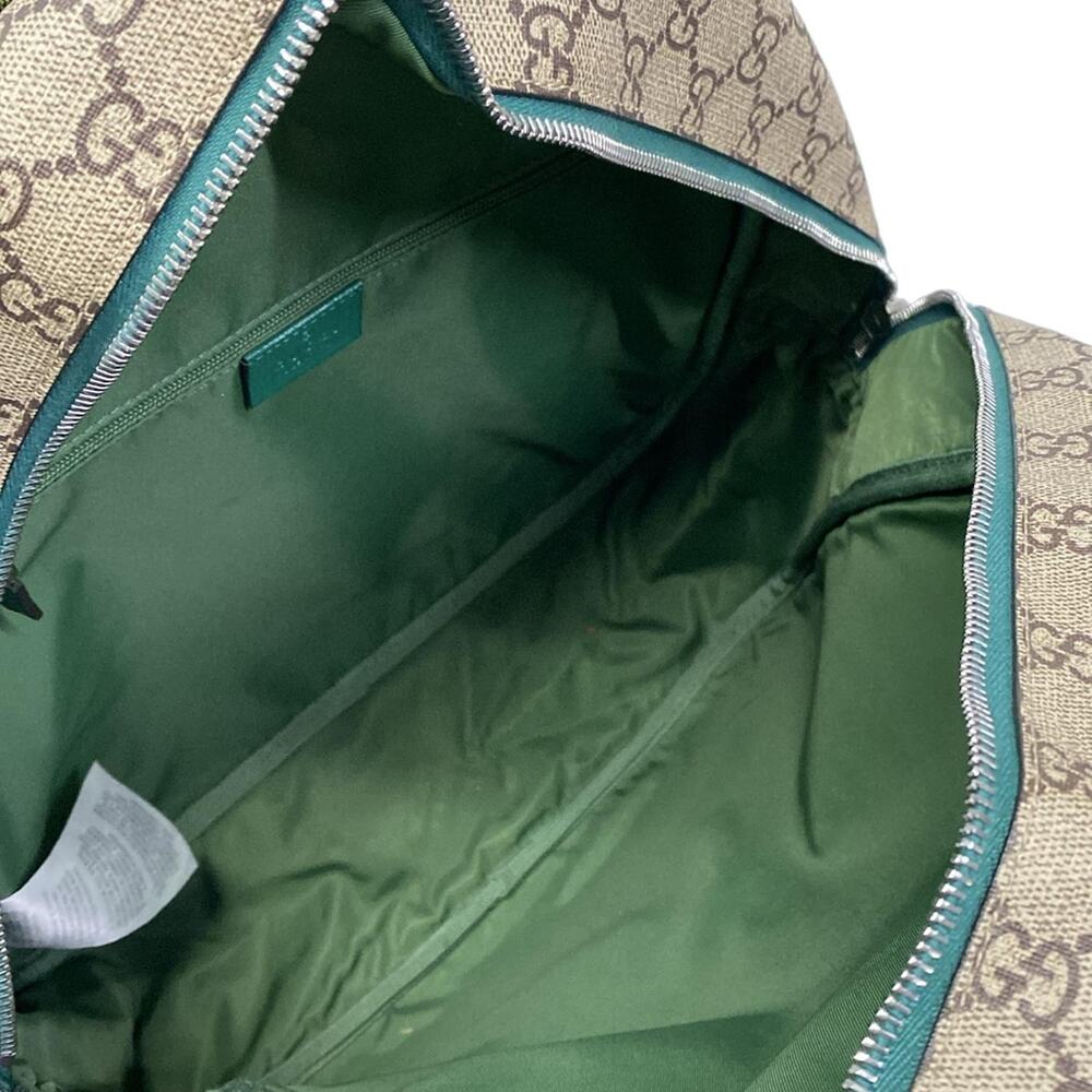 Gucci Childrens/GG Supreme Backpack 433578 Beige Green Multi - Picture 7 of 15